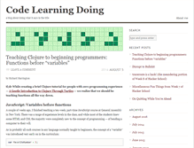 Tablet Screenshot of codelearningdoing.com